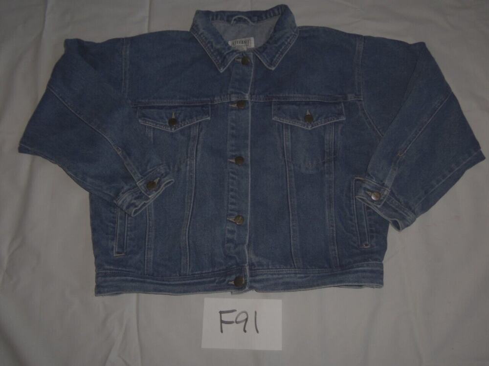 Stefano Jeans Jacket Size Medium Denim -0912F91